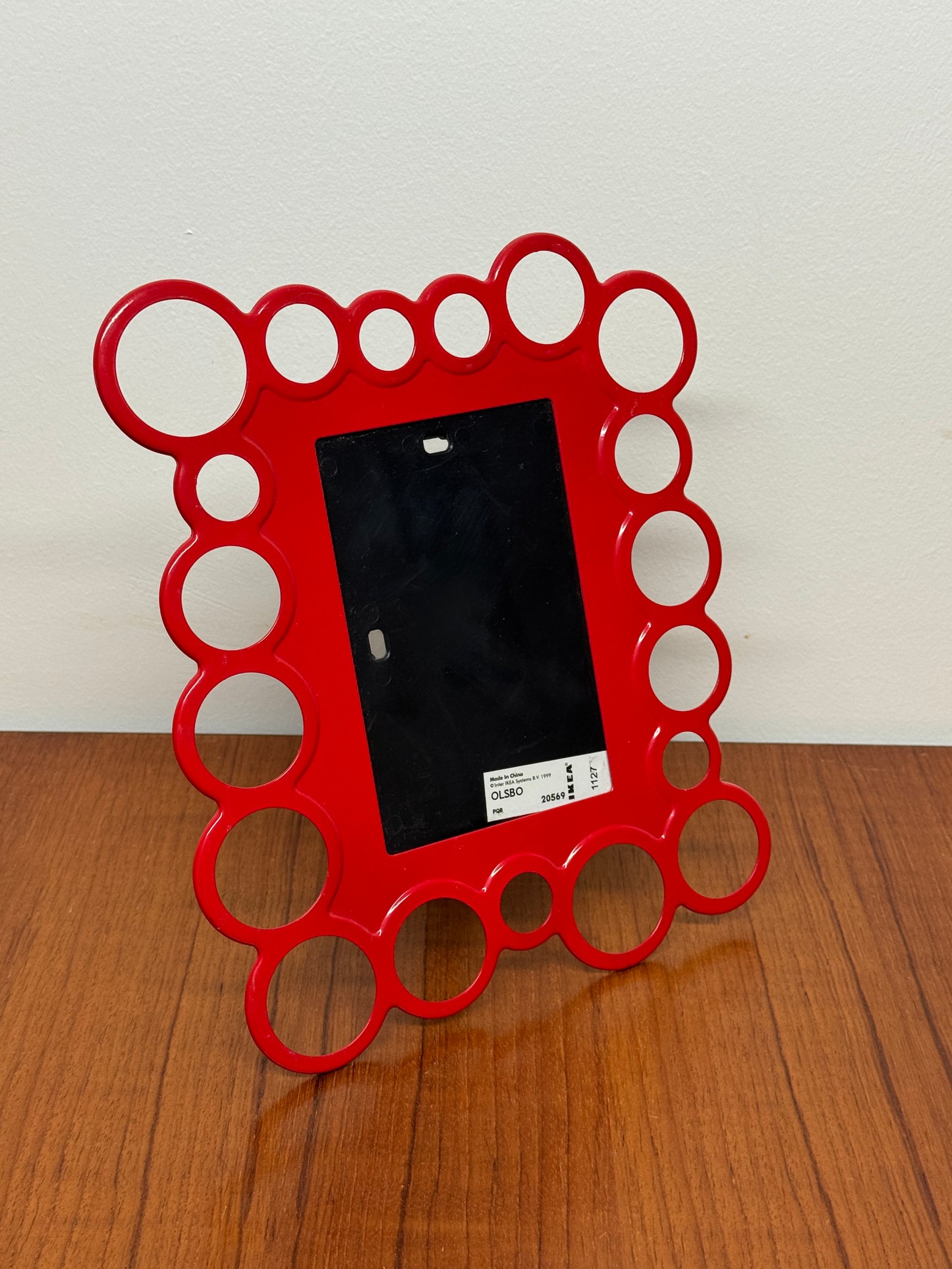Vintage IKEA OLSBO Red Bubble Frame – 1999 | Stand or Wall Mount