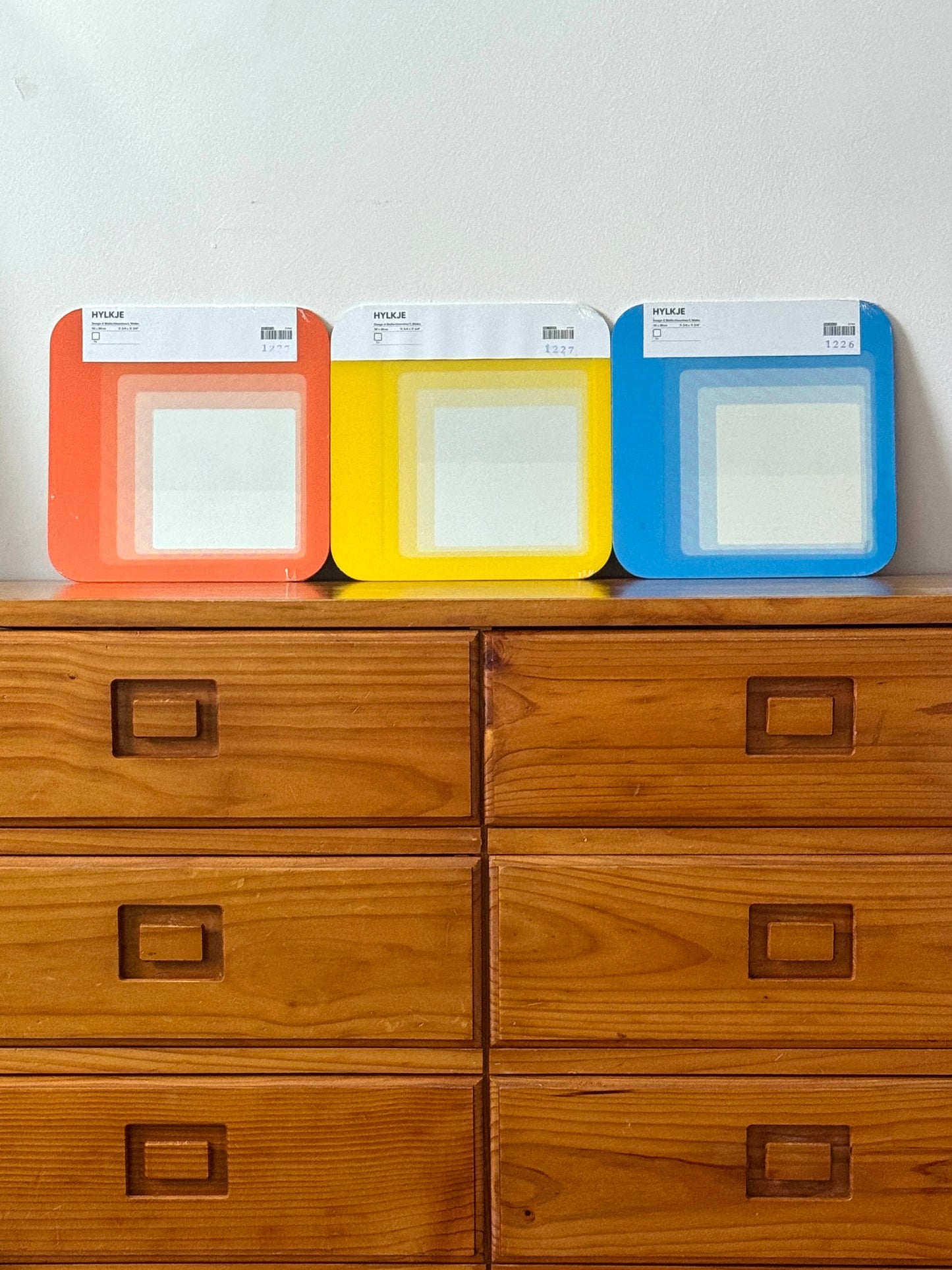 Vintage IKEA HYLLEF Mirrors – Set of 3 (Still in Packaging)