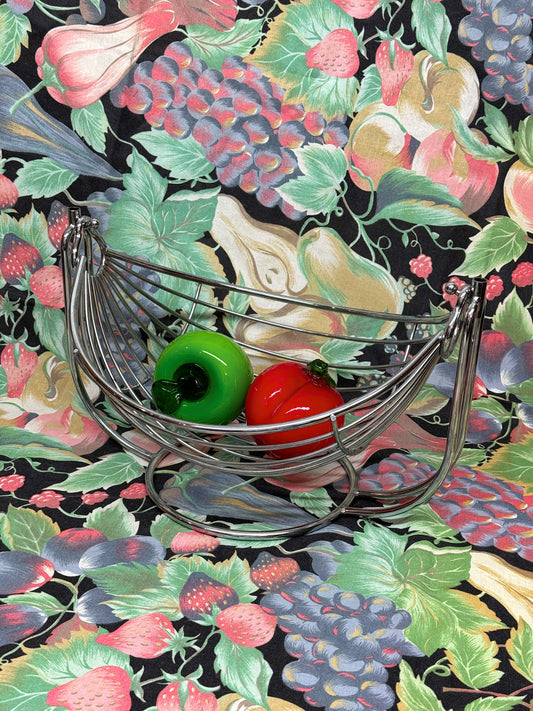 Chrome Hanging Fruit Basket