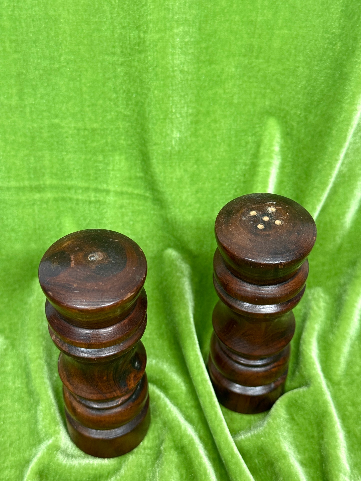 Vintage Wooden Salt and Pepper Shakers – Mid Century Style