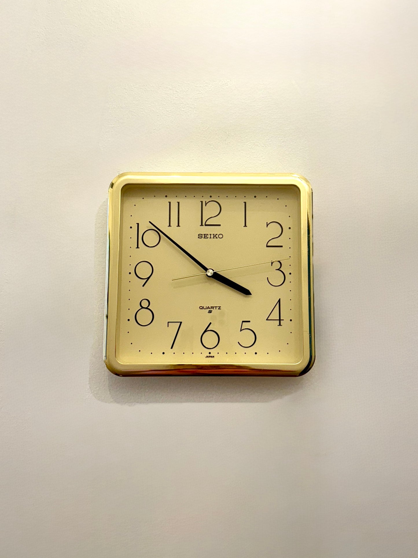 Vintage Seiko Postmodern Grid Wall Clock