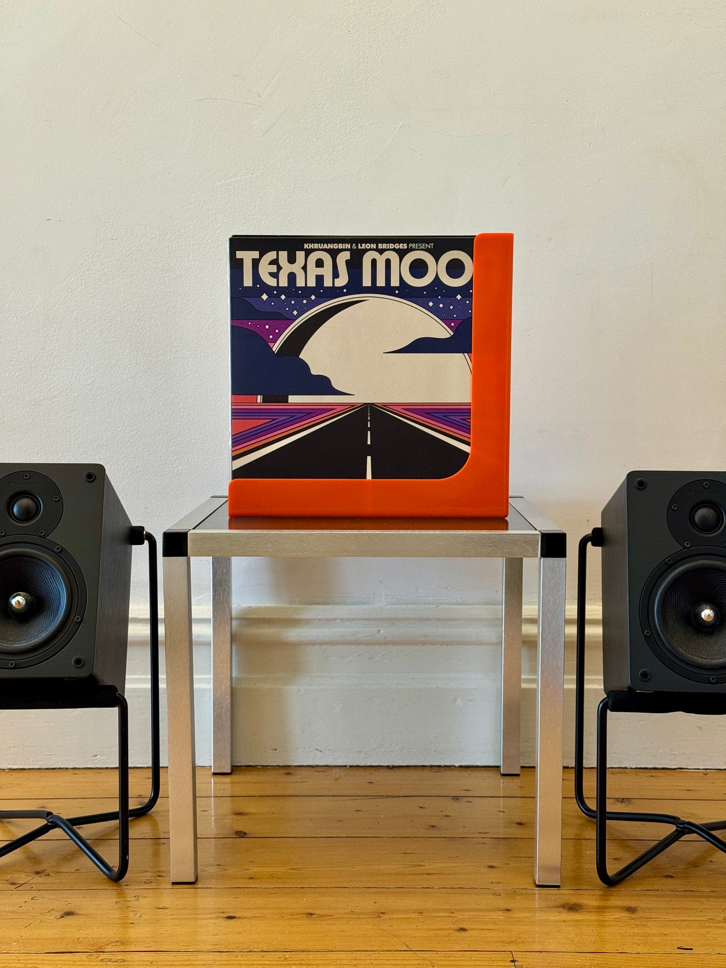 Pair of Vintage IKEA Kompass Speaker Stands in Black