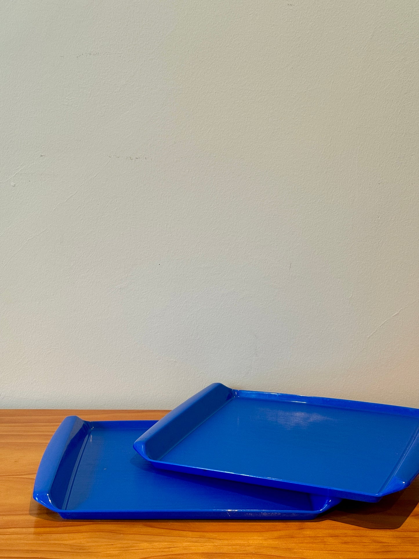 Vintage Decor Australia Bold Cobalt Blue Trays – Retro 80s Plastic