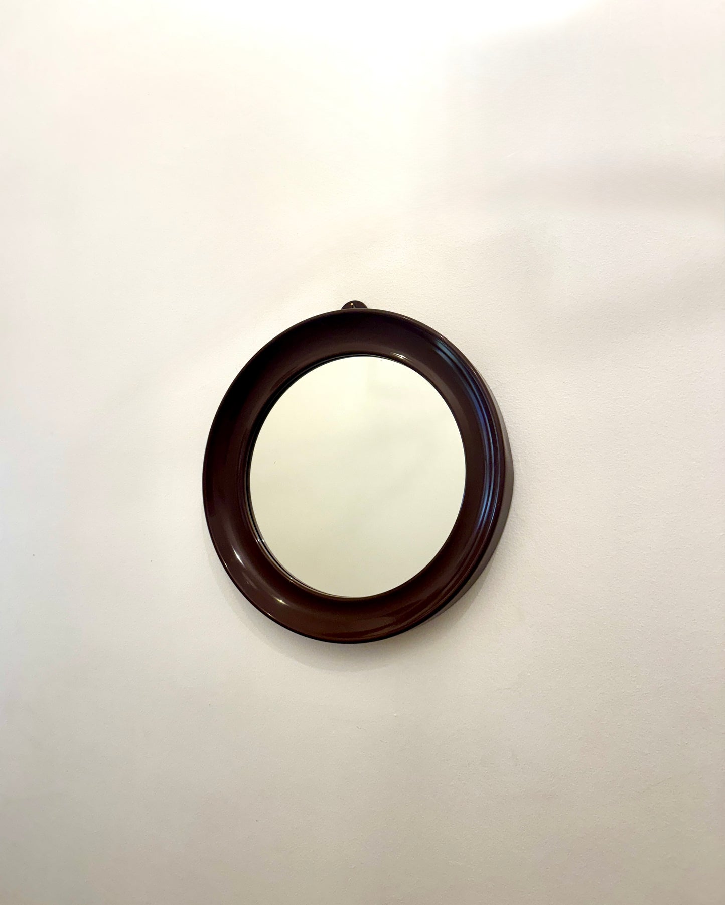 Brown Vintage Space Age Mirror