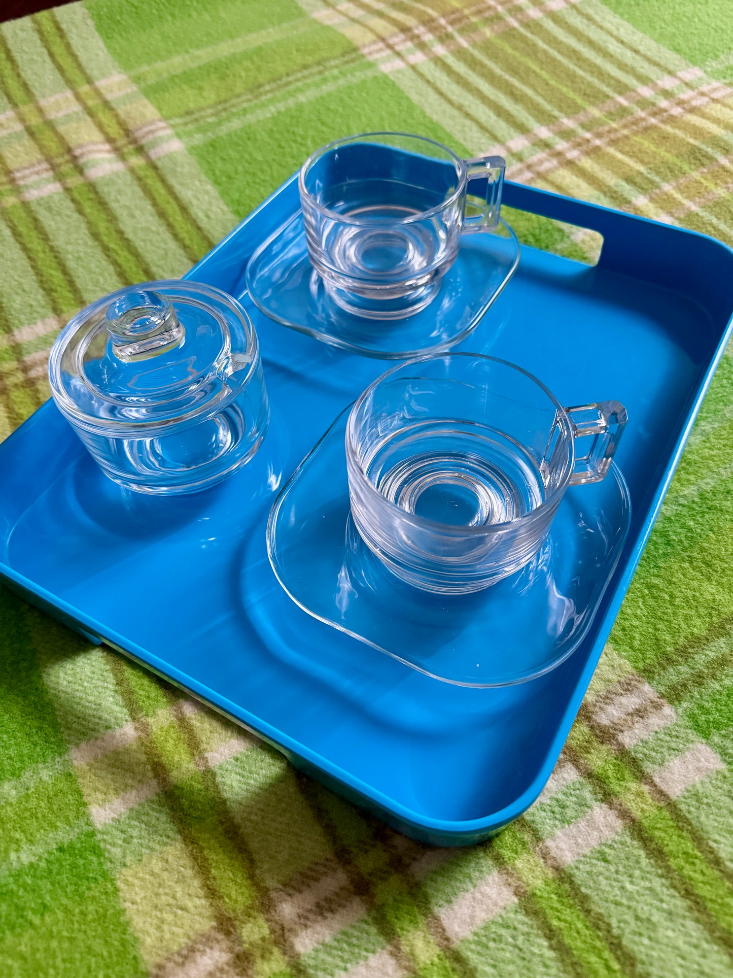 Vintage Joe Colombo Italy Cup & Saucer Set + Sugar Holder – Iconic Mid-Century Design