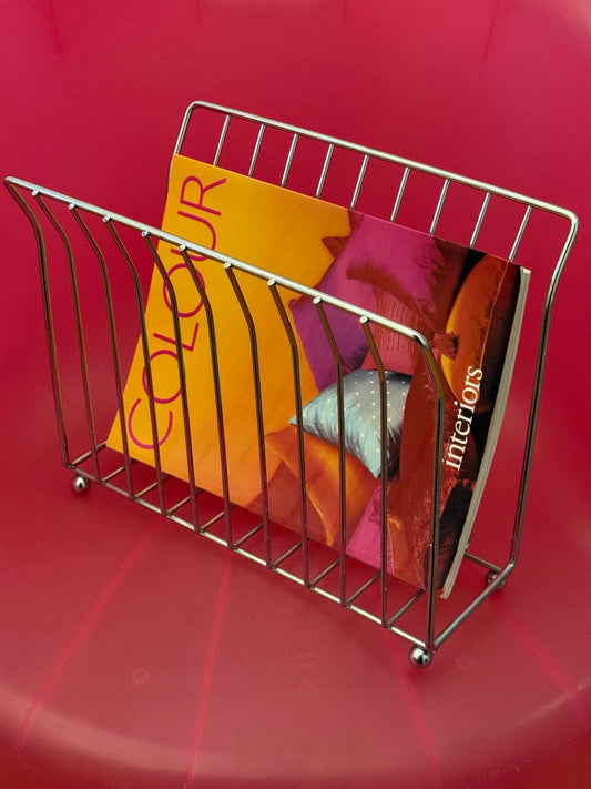 Chrome Record & Magazine Holder