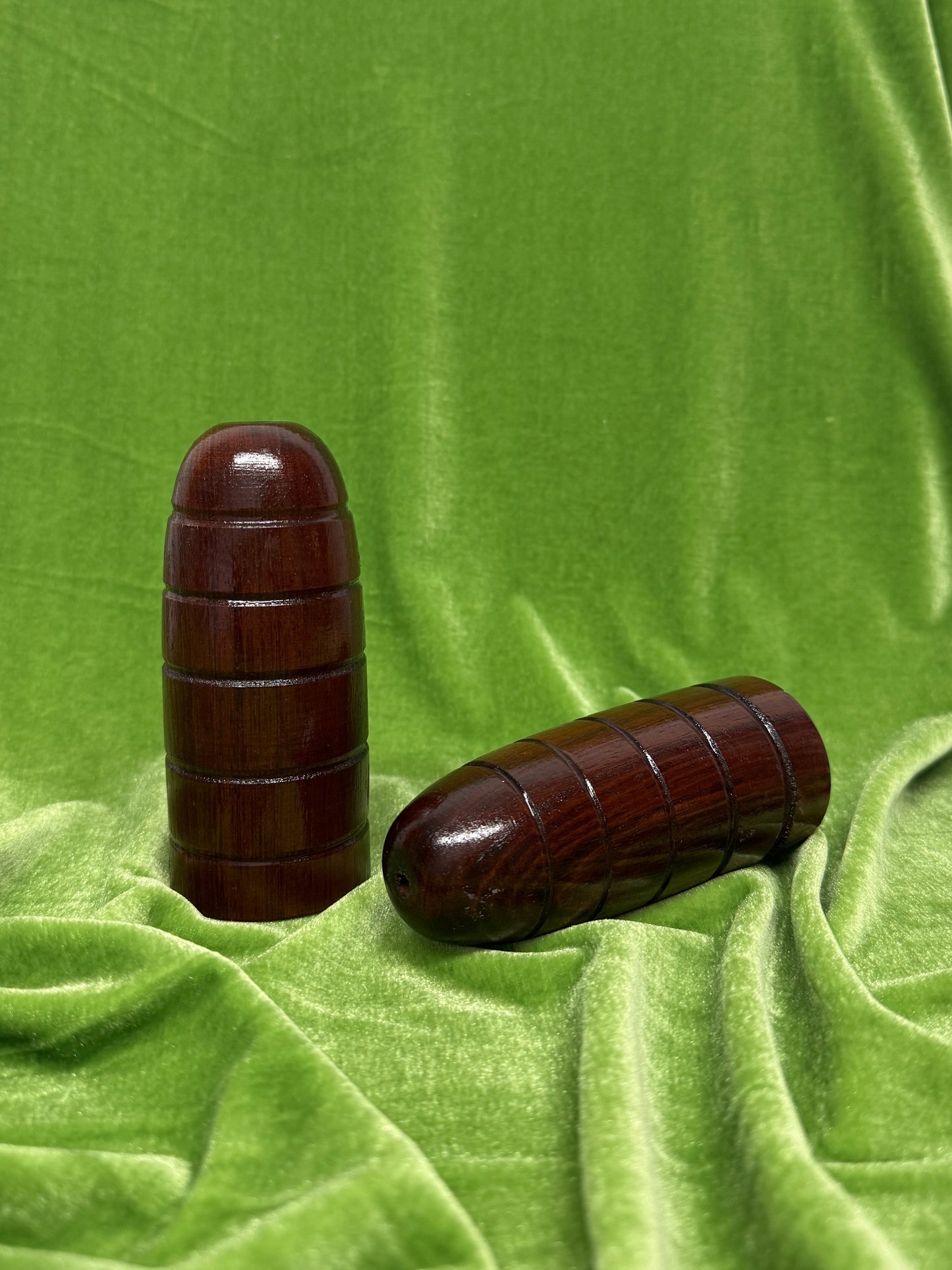 Vintage Wooden Salt & Pepper Shaker Set – Rounded