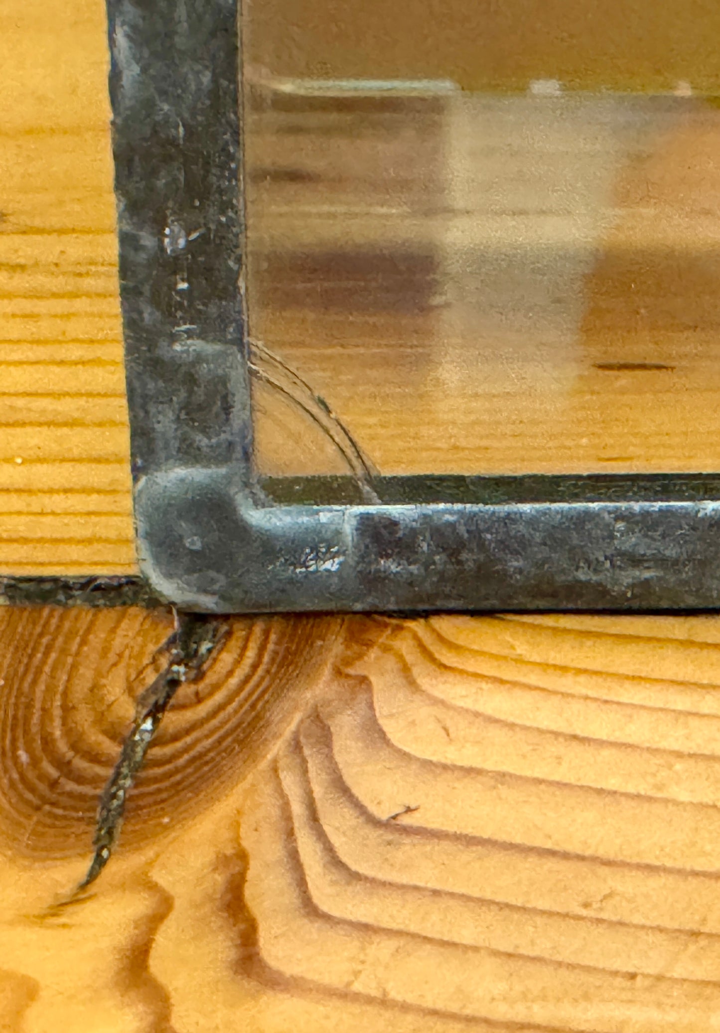 Postmodern Vintage Leadlight Mirror