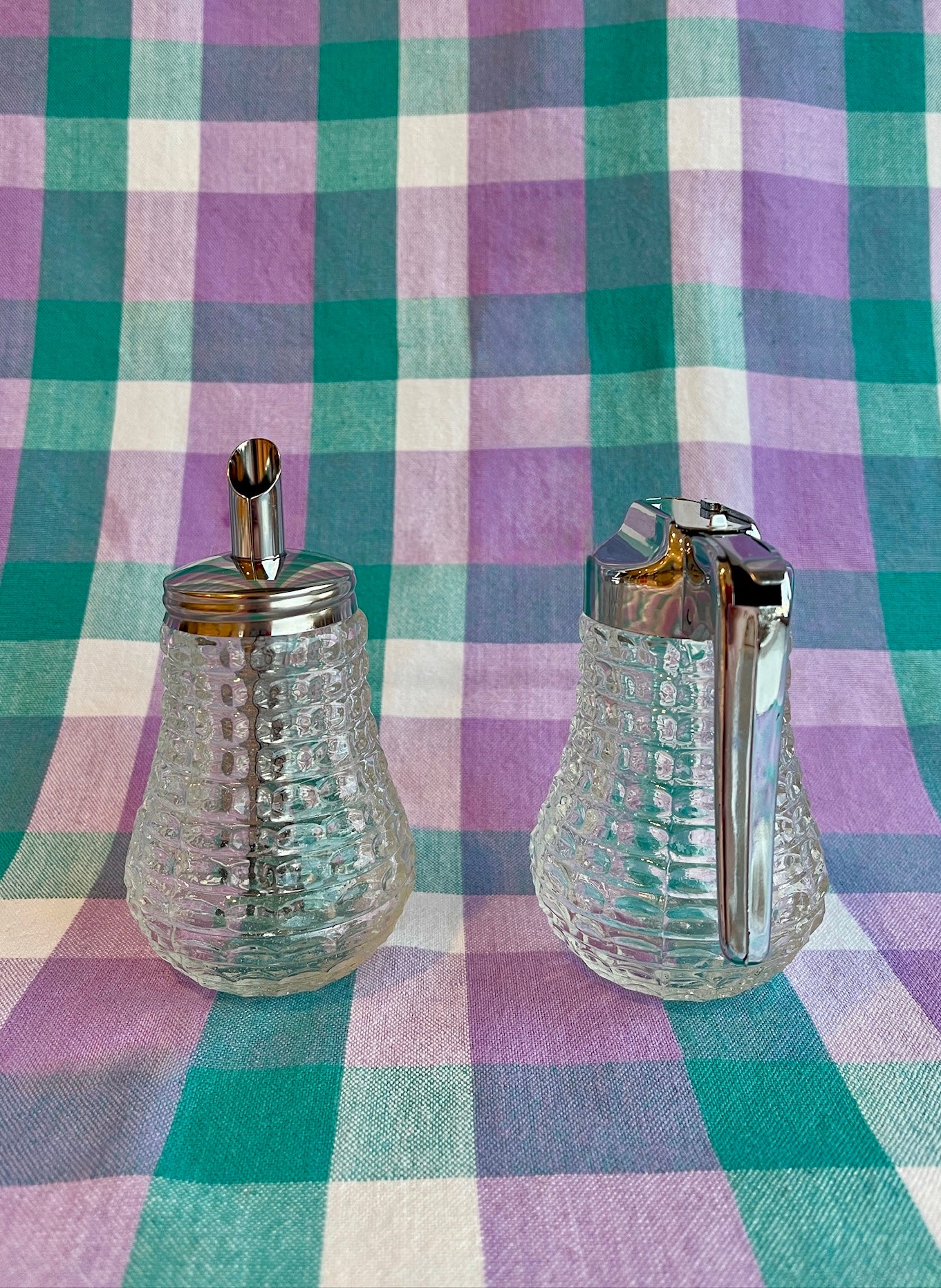 Vintage Grace Syrup Dispensers (Set of 2) with Original Box – Made in Hong Kong