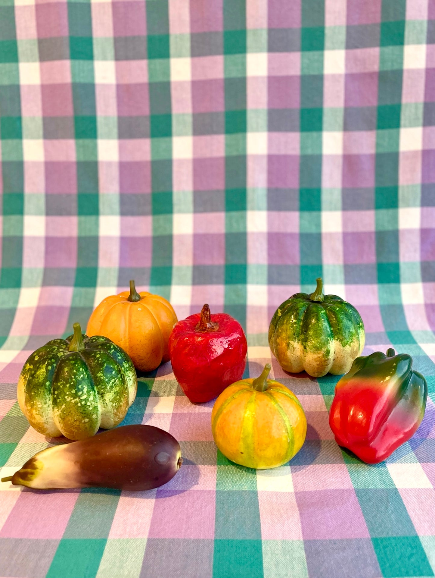 1970s Vintage Faux Vegetable 7 Piece Set