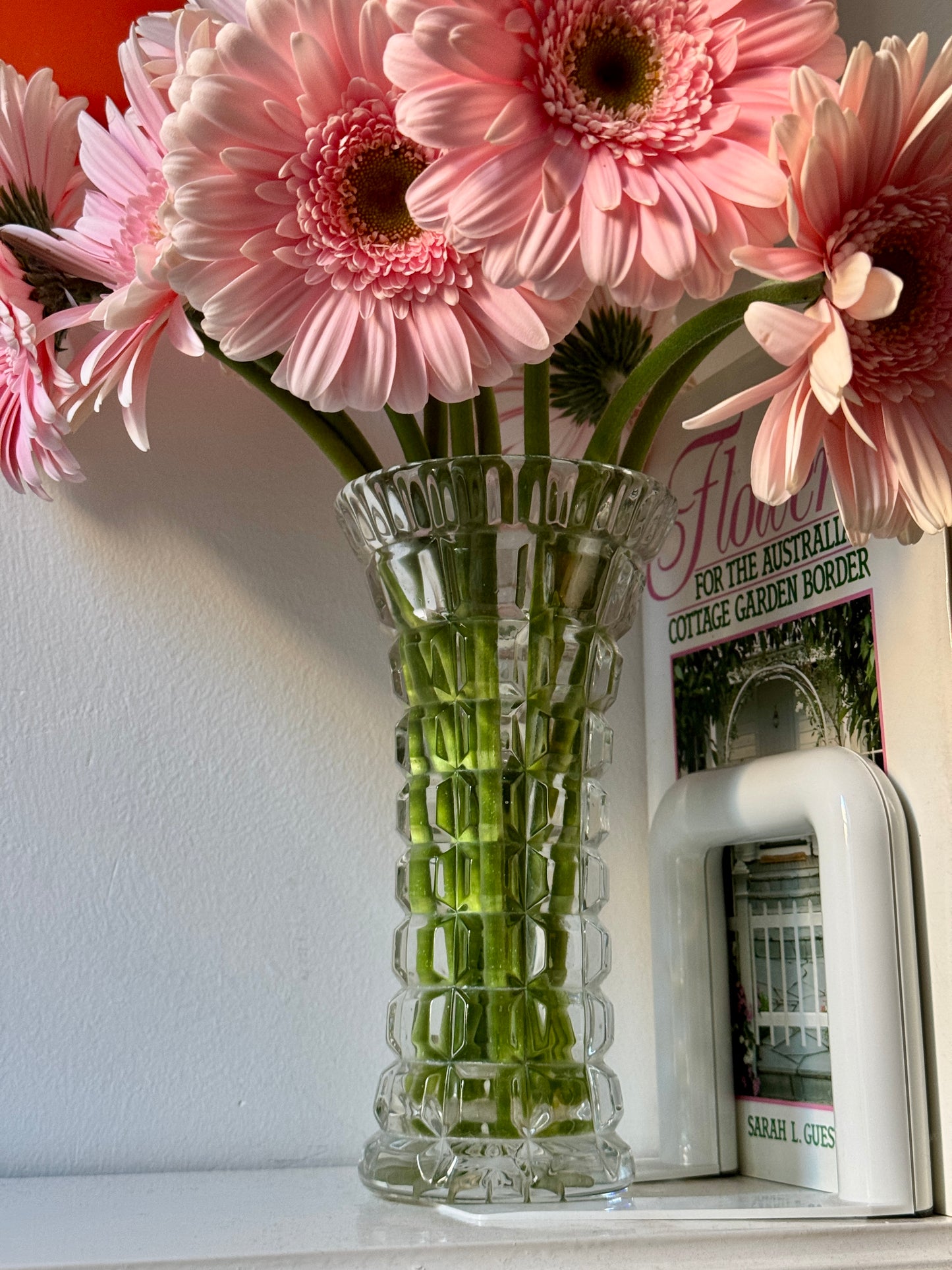 Vintage Cut Glass Vase