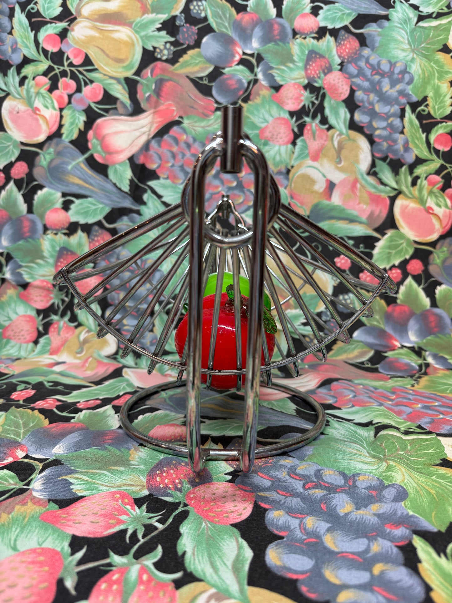 Chrome Hanging Fruit Basket