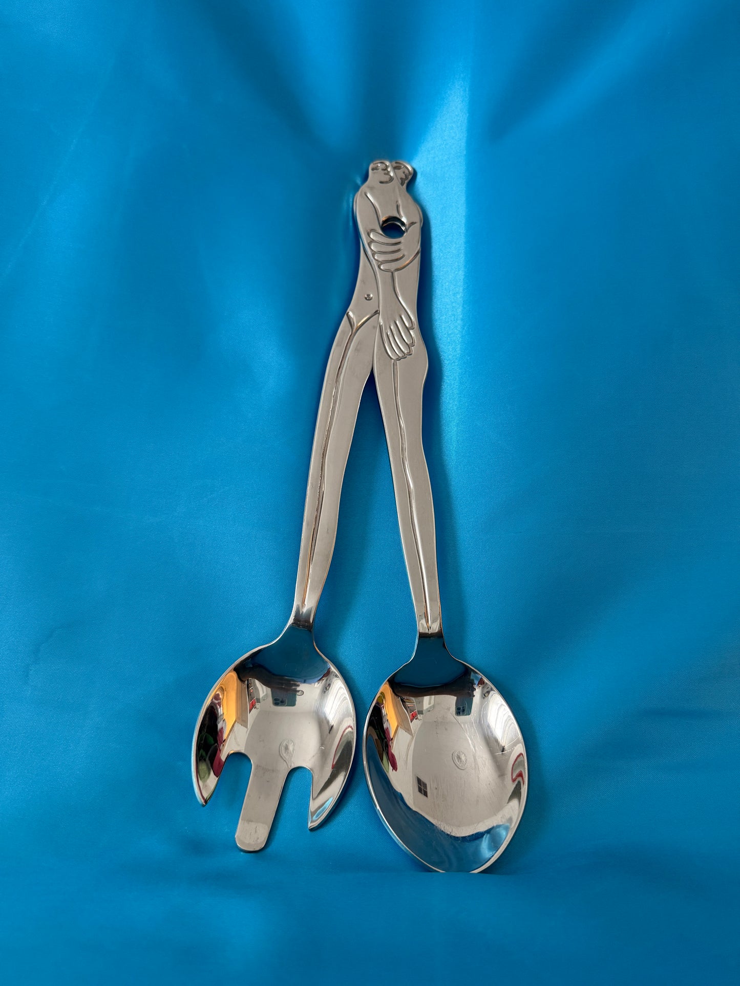 Authentic Carrol Boyes Salad Servers - Woman and Man Collection